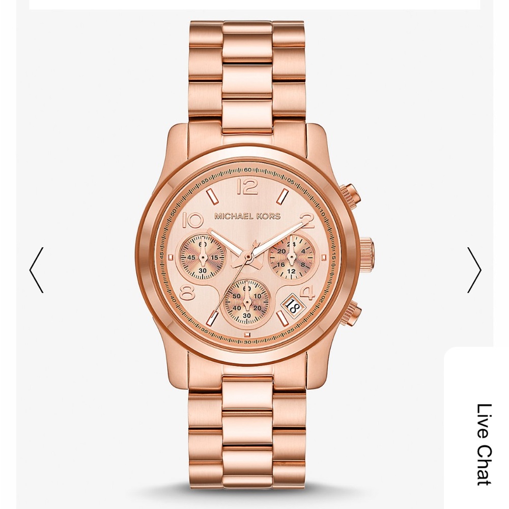 Michael Kors Runway Rose Gold Watch